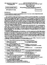 Đề thi thử THPT Quốc gia cho học sinh Lớp 12 THPT, BT THPT môn Tiếng Anh - Mã đề 824 - Năm học 2016-2017 - Sở GD & ĐT Ninh Bình (Có đáp án)
